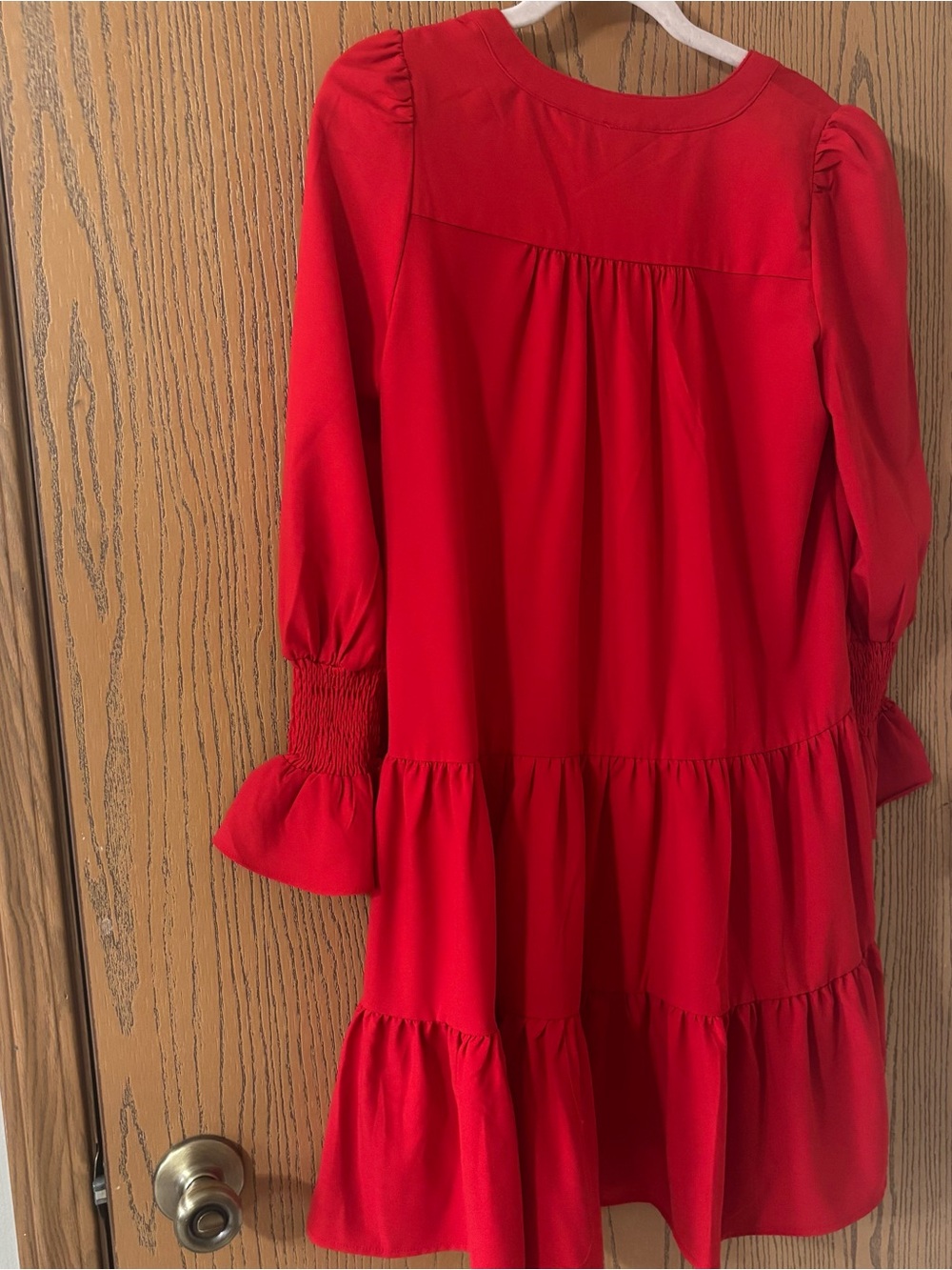 Pomander Place Red Tiered Dress size XS NWOT - Picture 5 of 5